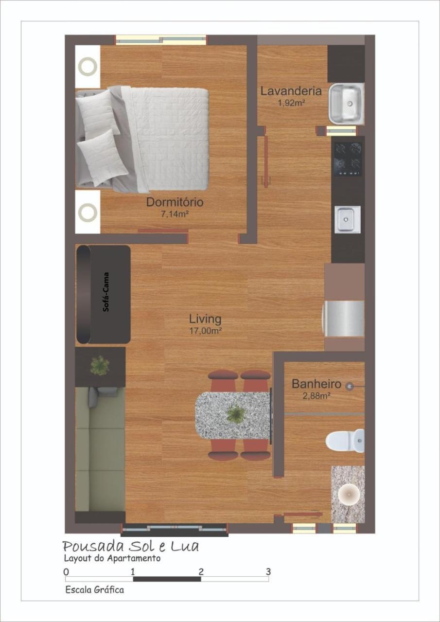 דירות פלהוקה Residencial Sol E Lua מראה חיצוני תמונה
